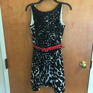 Ann Taylor Black&White Women's Dress Size 2 petite